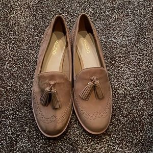 Aldo Women Aferinna Tan Suede Tassel oxfords